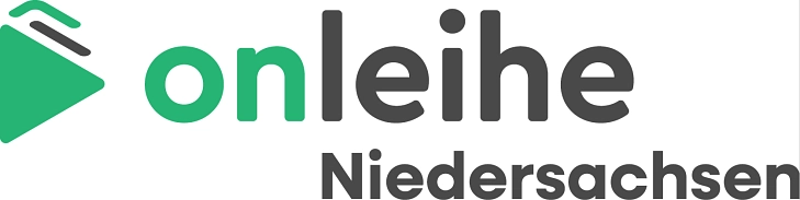 Das Bild zeigt das neue Logo für die Onleihe Niedersachsen: ein grau-grüner Schriftzug mit einem stark stilisierten Buch-Symbol.&nbsp;&copy;&nbsp;Divibib